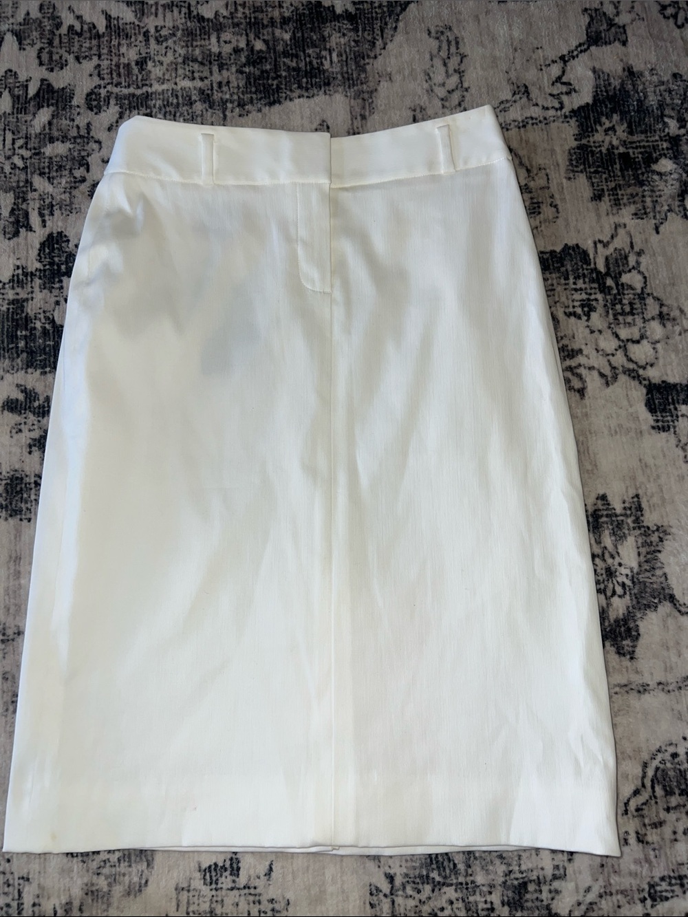 Brooks Brothers “346” White Pencil Skirt